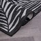 World Rug Gallery Contemporary Palm Leaf Textured Flat Weave Indoor/Outdoor Area Rug 2' x 3' Black 118BLACK2X3 - alternate 6